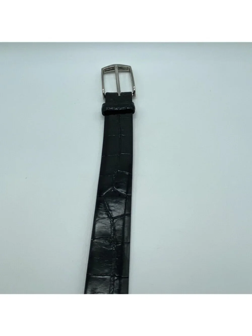 Martin Dingman Louisiana Alligator Belt Black Size 38 Handmade USA Style 1362
